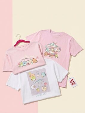 Sumikko Gurashi Tee Bundle 3pc Girls Size 11-12 Uniqlo UT Kawaii Shirts Lot